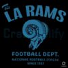 The LA Rams Football Dept Logo SVG