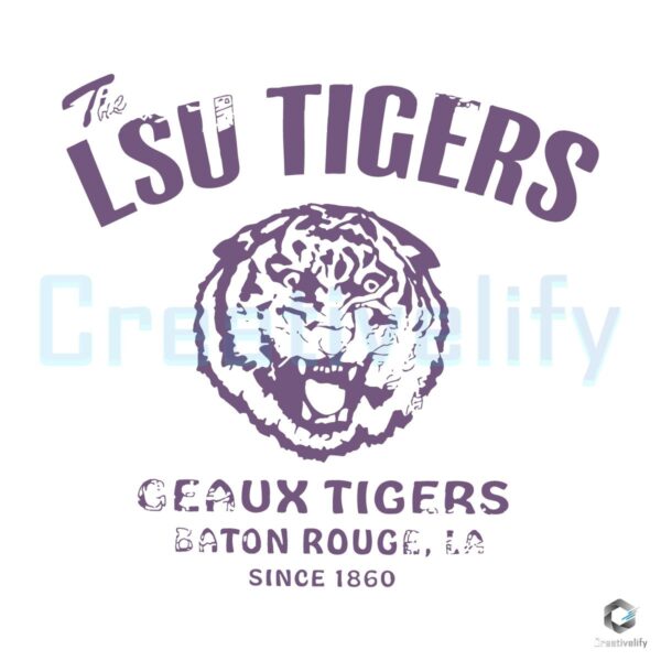 The Lsu Tigers Football Geaux Tigers SVG