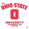 The Ohio State University Columbus 1870 SVG