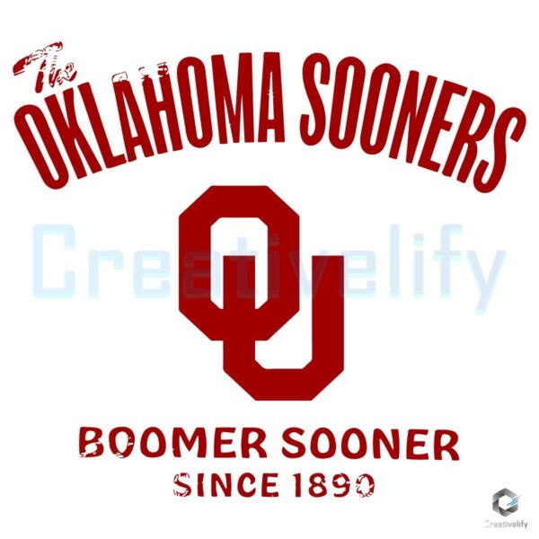 The Oklahoma Sooners Football Boomer Sooner SVG