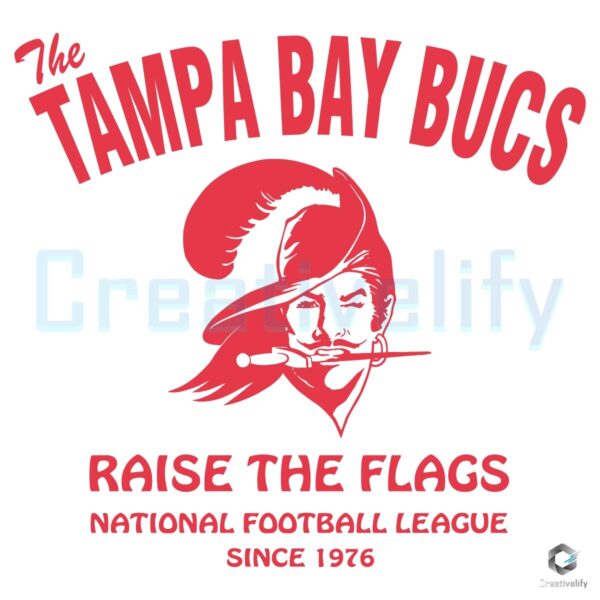 The Tampa Bay Bucs Team Raise The Flags SVG