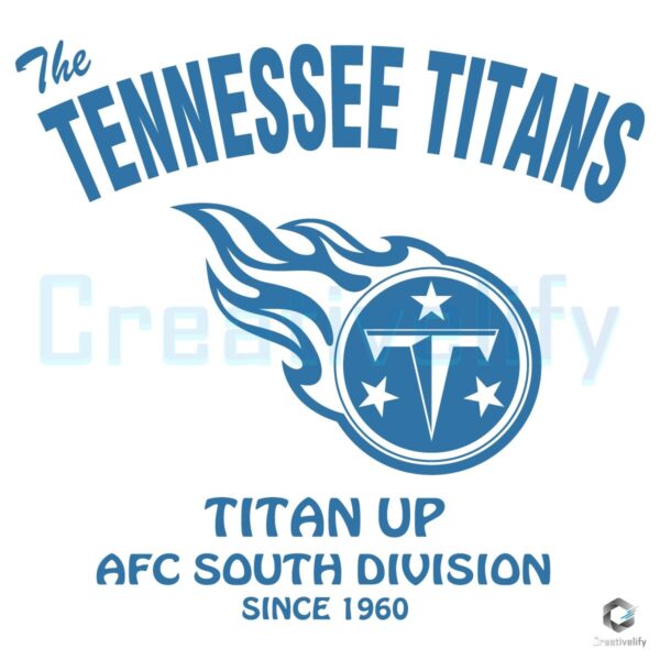 The Tennessee Titans Football Titan Up SVG