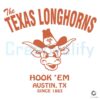 The Texas Longhorns Football Hook Em SVG
