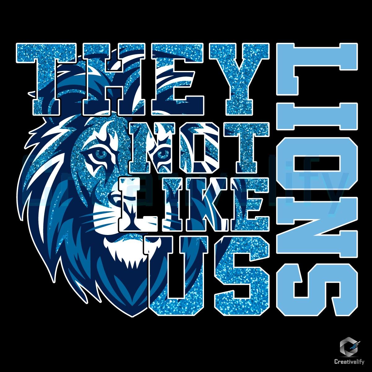They Not Like Us Detroit Lions PNG They Not Like Us Detroit Lions PNG