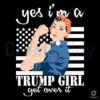 Trump Girl Pride American Flag SVG Design