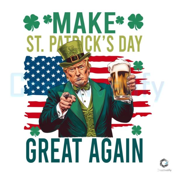 TrumpInspired St Patricks Day Fun PNG Design to Impress