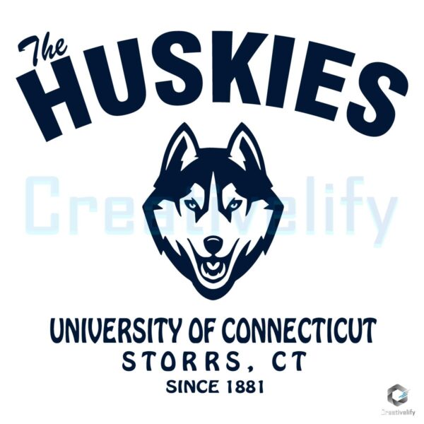 Uconn Huskies University Of Connecticut Football SVG