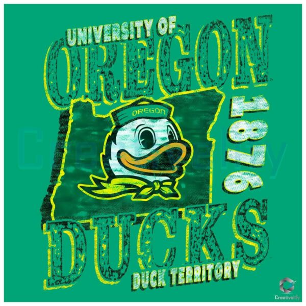 University of Oregon Ducks 1876 Duck Territory SVGPNG