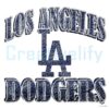 Vintage Los Angeles Dodgers Baseball Design PNG