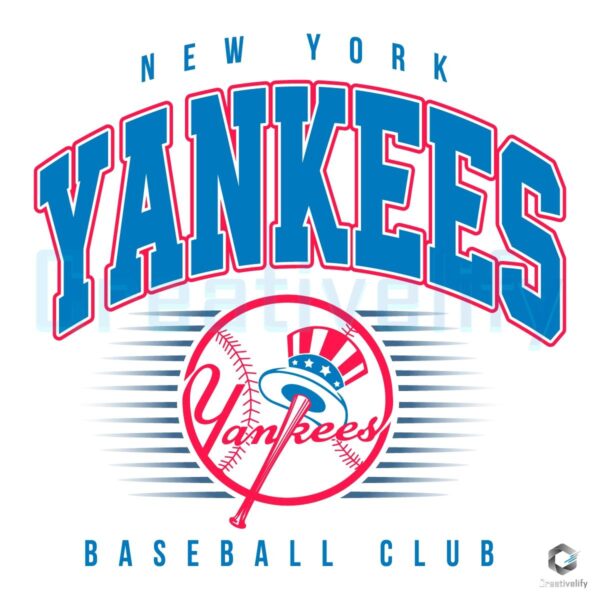 Vintage New York Yankees Baseball Club SVG Design