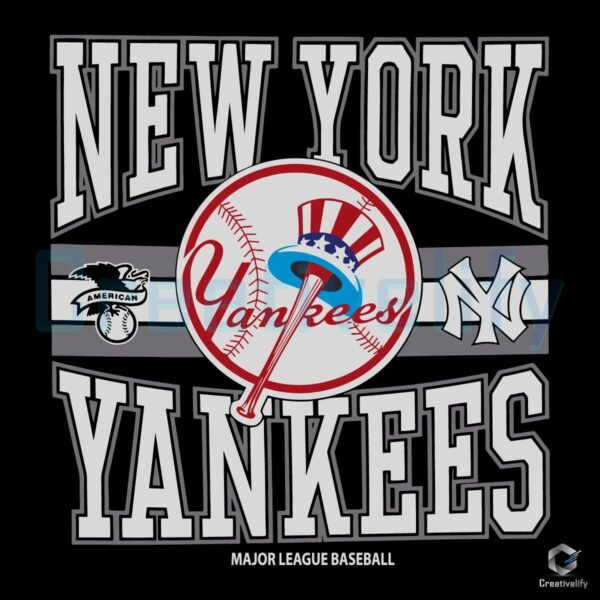 Vintage New York Yankees MLB Logo SVG Design