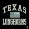 Vintage Texas Longhorns American Flag Design PNG