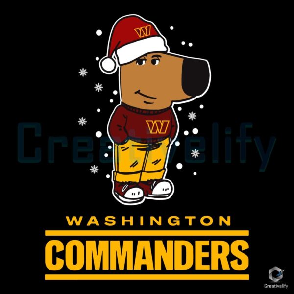 Washington Commanders Chill Guy Football SVG