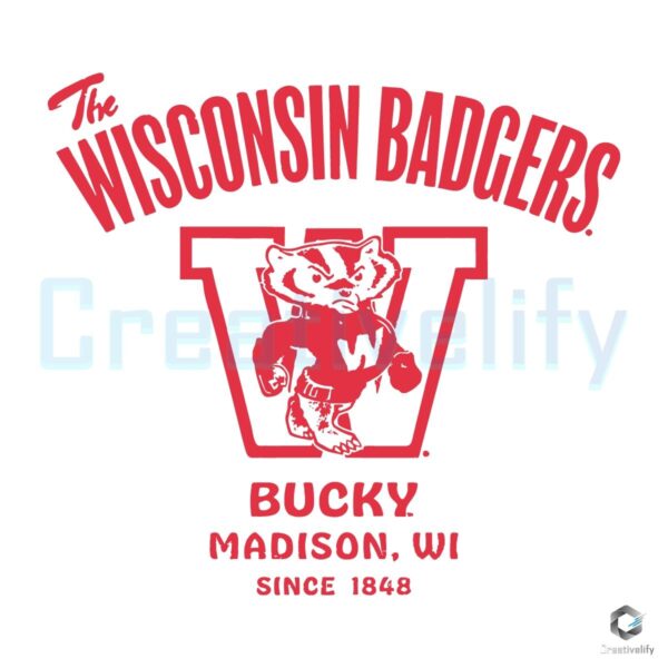 Wisconsin Badgers Football Bucky Madison WI SVG