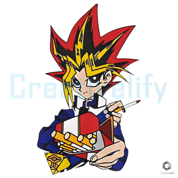 YuGiOh Yugi Smoke Art Stunning PNG Design