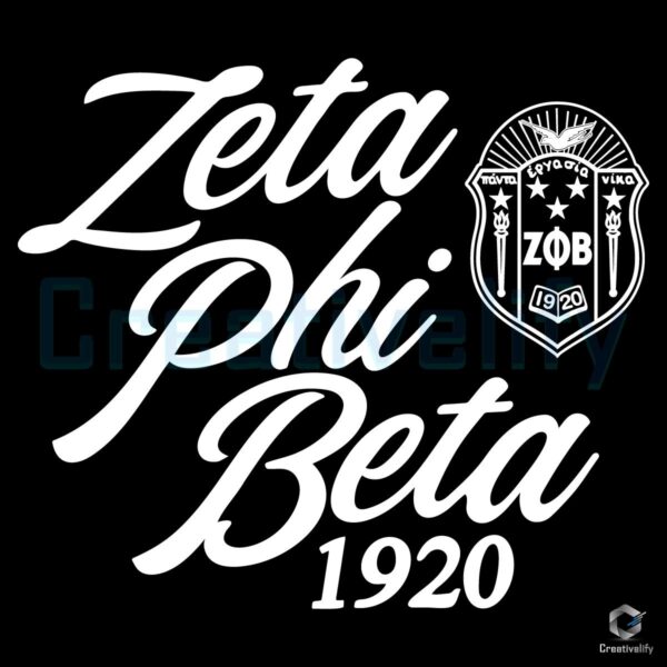 Zeta Phi Beta 1920 Sorority SVG for African American Pride