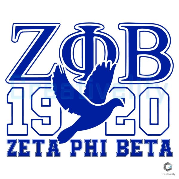 Zeta Phi Beta 1920 SVG for African American Pride