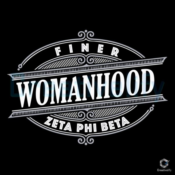 Zeta Phi Beta Finer Womanhood SVG Design