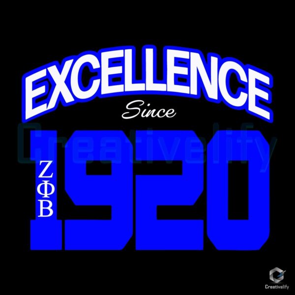 Zeta Phi Beta SVG Celebrating Excellence Since 1920