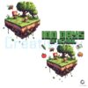 100 Days of School Minecraft Fun PNG