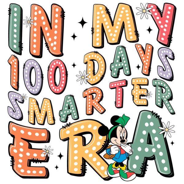 100 Days Smarter with Minnie Magic Disney PNG