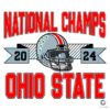 2024 Ohio State Buckeyes Champs Football Helmet SVG Design