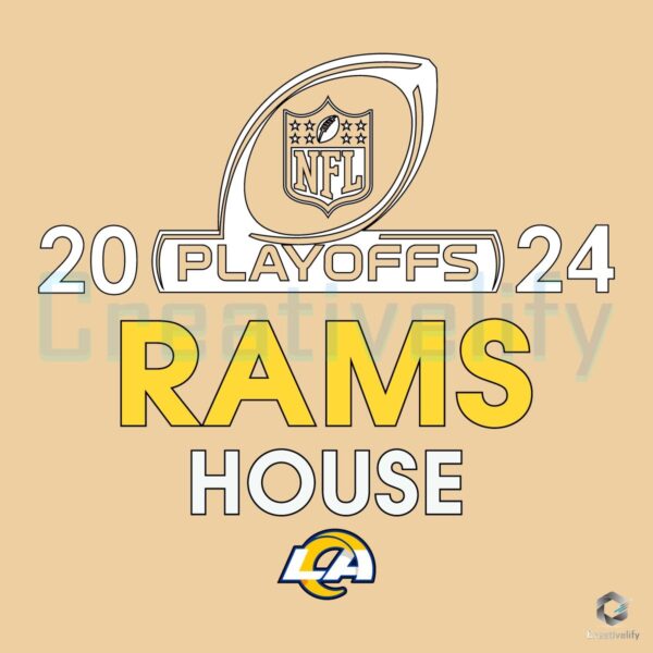 2024 Rams House Playoffs Los Angeles Rams SVG Design