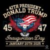 47th President Trump Inauguration Day PNG Design