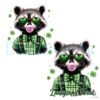 Lucky and Feral St. Patrick's Day Racoon PNG