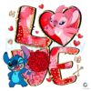 Love Stitch Angel Valentine Couple PNG