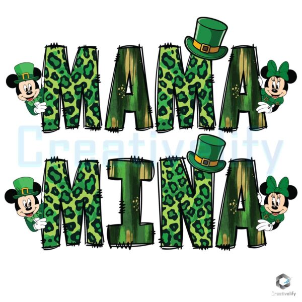 St Patricks Day Mama Mini Mickey Minnie SVGPNG Magic