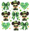 Adorable Mickey Mouse Coquette St Patricks Day PNG Design