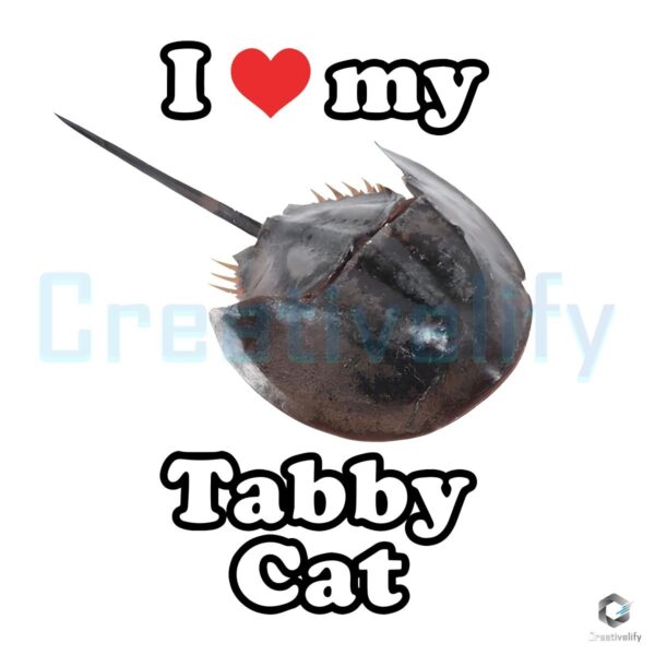 Adorable Tabby Cat Love SVGPNG Design