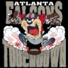 Atlanta Falcons Touchdown with Looney Tunes Mascot NFL PNG