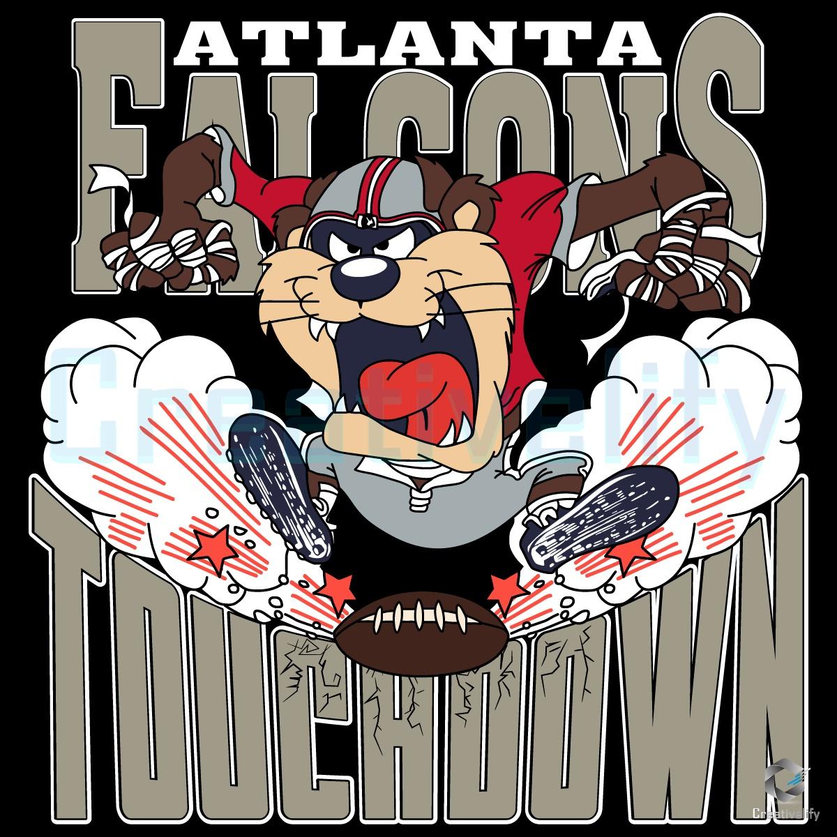 Atlanta Falcons Touchdown with Looney Tunes Mascot NFL PNG Atlanta Falcons Touchdown with Looney Tunes Mascot NFL PNG
