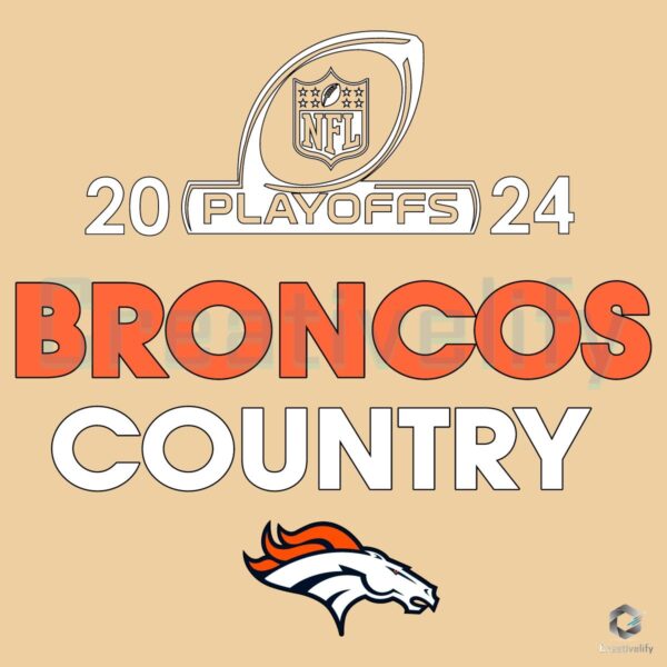 Broncos Country 2024 NFL Playoffs SVG for Denver Fans