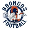 Broncos NFL Rush Zone Cartoon Character SVG Design