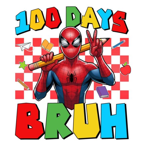 Bruh 100 Days Spiderman School PNG Adventure