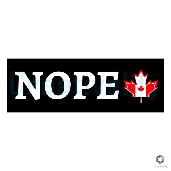 Canadas Not for Sale Maple Leaf Flag SVG Design