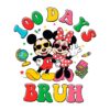 Celebrate 100 Days of School with Mickey Minnie PNG