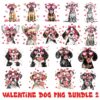 Charming Canine Valentine PNG Collection