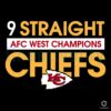 Chiefs Kingdom 9Time AFC West Champs Logo SVG Download