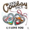 Cool Cowboy Fact I Love You SVG or PNG