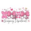 Coquette XOXO Valentine PNG for Emergency Department Love