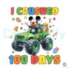 Crushed 100 Days with Mickey PNG Design