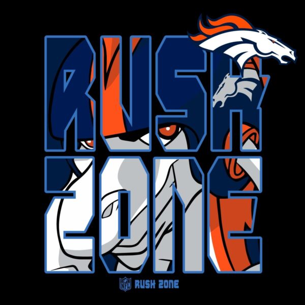 Denver Broncos NFL Rush Zone Team PNG Design