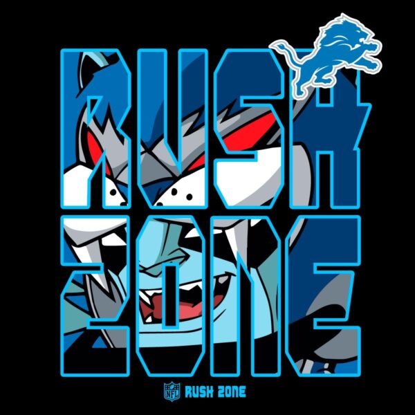 Detroit Lions NFL Rush Zone Team PNG for Fans