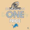 Detroit Lions One Pride SVG 2024 NFL Playoffs Spirit