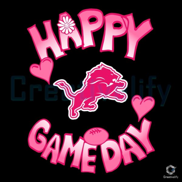 Detroit Lions Valentines Day SVG Celebrate Love Gameday