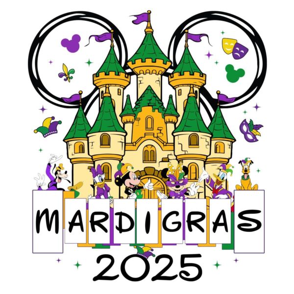 Disney Castle Mardi Gras 2025 Magic in PNG